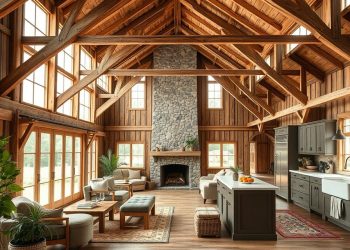 dom stodoła wnętrze